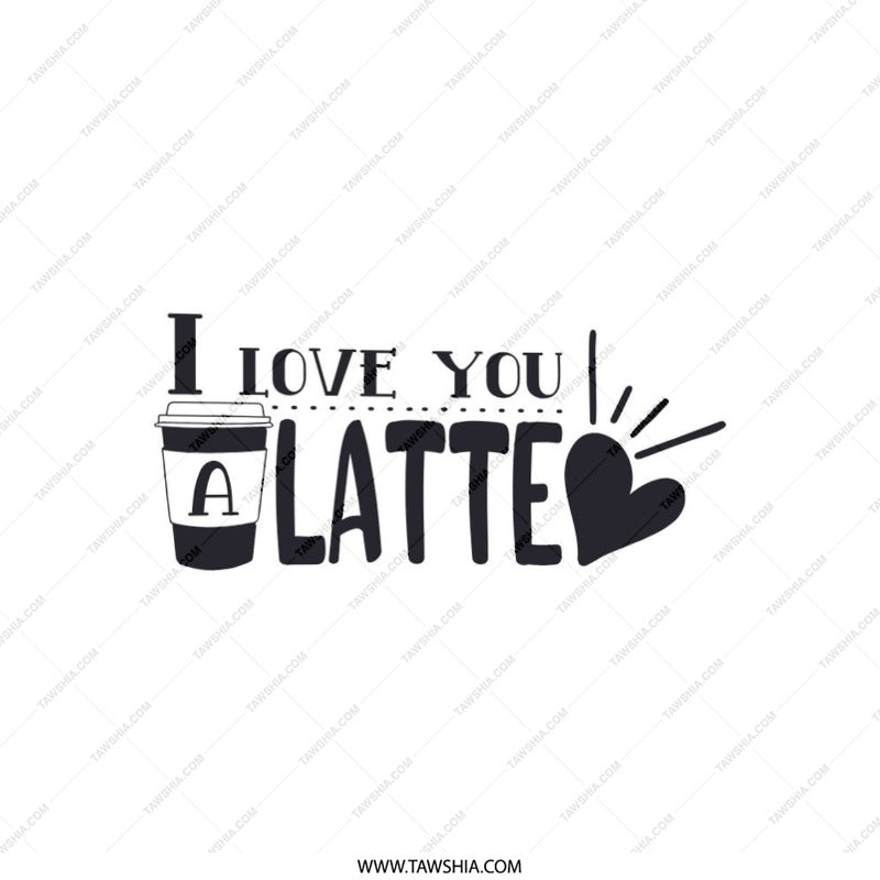 I Love You a Latte Pillow, Coffee Lover Gift, Cute Valentines Day Pillow, Home Decor, Coffee Pun Pillow, Gift For Her, Bedroom Decor - Tawshia