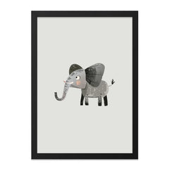 Cute Elephant Wall Art, Nursery Decor, Kids Room Art, Baby Animal Art, Playroom Decor, Elephant Print - Tawshia