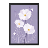 White Anemone Flower Wall Art, Floral Print, Botanical Decor, Pastel Home Decor, Modern Wall Decor, Nature Wall Art (138) - Tawshia