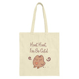 Cute Owl Tote Bag, Hoot Hoot Im So Cute, Kawaii Animal Art, Everyday Bag, Shopping Bag, Gift Idea for Owl Lovers, Reusable Tote - Tawshia