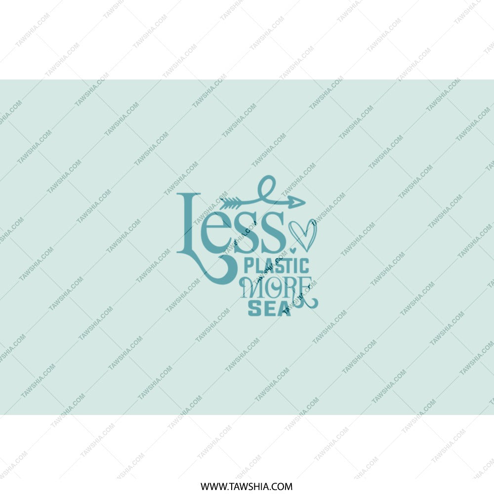 Less Plastic More Sea Tumbler, Ocean Lover Gift, Environmental Tumbler, Beach Tumbler, Go Green Tumbler, Sea Life Tumbler - Tawshia