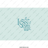 Less Plastic More Sea Tumbler, Ocean Lover Gift, Environmental Tumbler, Beach Tumbler, Go Green Tumbler, Sea Life Tumbler - Tawshia