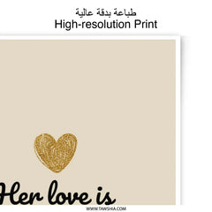 Love Legacy Photographic Prints, Heart Art Print, Motivational Quote Prints, Inspirational Wall Decor, Gift For Her, Modern Art - Tawshia