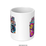 Floral Camera Mug, Photographer Gift, Colorful Camera, Retro Camera Mug, Gift for Photographers, Photography Lover, Unique Camera Mug - Tawshia