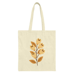 Floral Tote Bag, Aesthetic Flower Bag, Botanical Design, Trendy Reusable Grocery Bag, Stylish Shopper Bag, Unique Gift Idea for Her - Tawshia