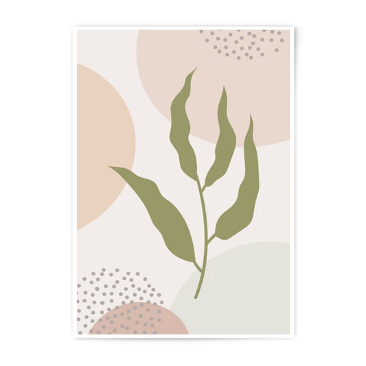 Abstract Plant Photographic Print, Botanical Wall Art, Modern Home Decor, Minimalist Art Print, Nature Inspired Art, Neutral Color Palette - Tawshia