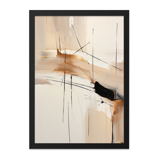 Abstract Wall Art, Modern Art Print, Beige Brown Decor, Contemporary Artwork, Home Decor, Stylish Wall Hanging - Tawshia