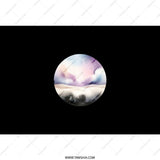Watercolor Moonscape Tumbler, Night Sky Tumbler, Celestial Gift, Aesthetic Drinkware, Pastel Tumbler, dreamy Tumbler - Tawshia
