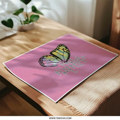 Butterfly Photographic Prints, I am the Storm Art, Inspirational Wall Decor, Pink Butterfly Print, Motivational Quote, Home Decor Prints - Tawshia