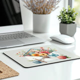 Beautiful Floral Butterfly Design Mouse Pad product