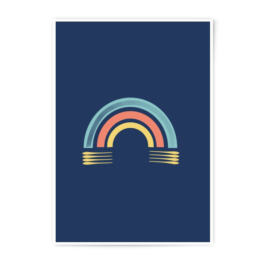 Rainbow Photographic Print, Modern Wall Art, Kids Room Decor, Nursery Art, Minimalist Print, Colorful Rainbow, Home Decor, Gift Idea - Tawshia