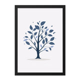 Blue Tree Wall Art, Minimalist Print, Nature Home Decor, Modern Wall Decor, Abstract Tree Art, Contemporary Art Print - Tawshia