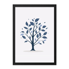Blue Tree Wall Art, Minimalist Print, Nature Home Decor, Modern Wall Decor, Abstract Tree Art, Contemporary Art Print - Tawshia