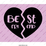 Best Friends Mouse Pad, Friendship Gift, Heart Mousepad, Bestie Gift, Matching Mouse Pad, Long Distance Friend Present, Computer Accessory - Tawshia