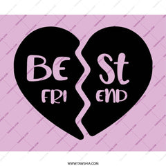 Best Friends Mouse Pad, Friendship Gift, Heart Mousepad, Bestie Gift, Matching Mouse Pad, Long Distance Friend Present, Computer Accessory - Tawshia