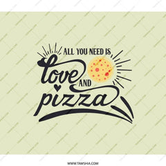 Love and Pizza BackPack, Foodie Gift, Pizza Lover Gift, Funny Backpack, Pizza Graphic, Pizza Design, Unique BackPack, Gift for Her, Him - Tawshia