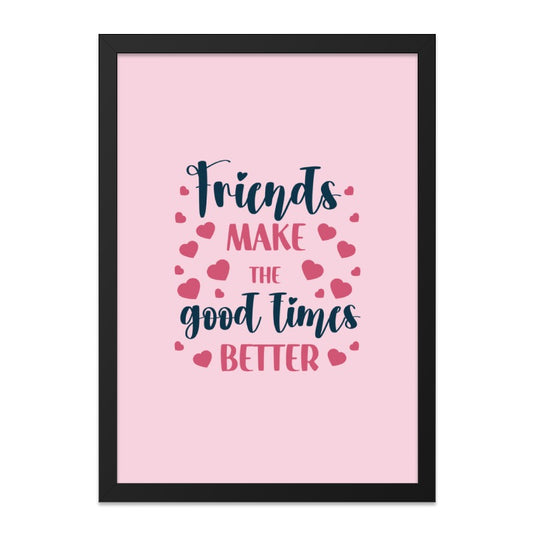 Friends Wall Art, Friendship Quote Print, Best Friend Gift, Home Decor Wall Art, Motivational Wall Art, Inspirational Quote Art - Tawshia