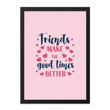 Friends Wall Art, Friendship Quote Print, Best Friend Gift, Home Decor Wall Art, Motivational Wall Art, Inspirational Quote Art - Tawshia