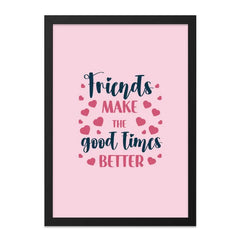 Friends Wall Art, Friendship Quote Print, Best Friend Gift, Home Decor Wall Art, Motivational Wall Art, Inspirational Quote Art - Tawshia
