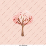 Pink Blossom Tree Pocket Mirror, Floral Compact Mirror, Aesthetic Makeup Mirror, Personalized Gift Idea, Cute Travel Mirror - Tawshia