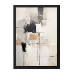 Abstract Wall Art, Neutral Tones Artwork, Modern Art Print, Geometric Wall Decor, Contemporary Art, Home Decor Wall Art - Tawshia