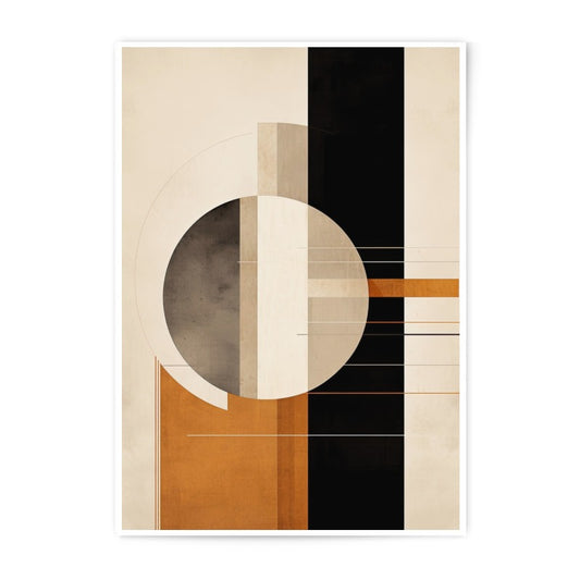 Abstract Geometric Photographic Print, Modern Art Print, Circle Art, Neutral Colors, Wall Decor, Home Decor, Minimalist Art - Tawshia