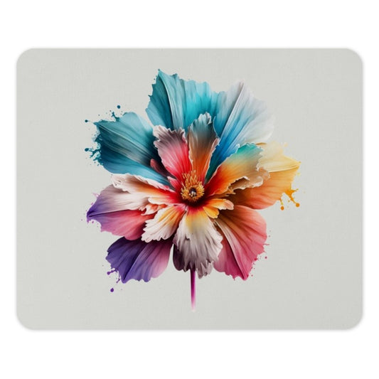Watercolor Floral Mouse Pad, Colorful Flower Mousepad, Modern Desk Accessory, Artistic Home Office Decor, Vibrant Floral Gift Idea - Tawshia
