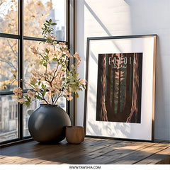 Sequoia National Park Wall Art, Forest Trees Print, Nature Landscape Poster, Modern Home Decor, California Travel Artwork - Tawshia