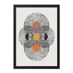 Abstract Flower Wall Art, Geometric Print, Bohemian Decor, Modern Art Print, Neutral Tones Wall Decor, Minimalist Home Decor, Wall Decor - Tawshia