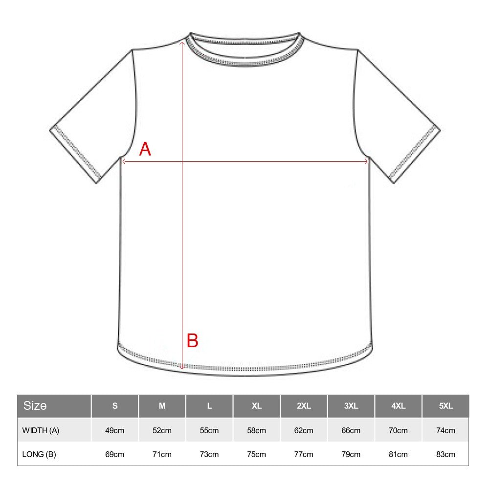 Versatile Size Chart Guide Unisex Tee Shirt product
