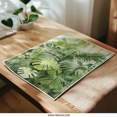 Tropical Leaves Photographic Print, Botanical Wall Art, Jungle Decor, Greenery Print, Monstera Leaf, Palm Leaf, Nature Photography - Tawshia