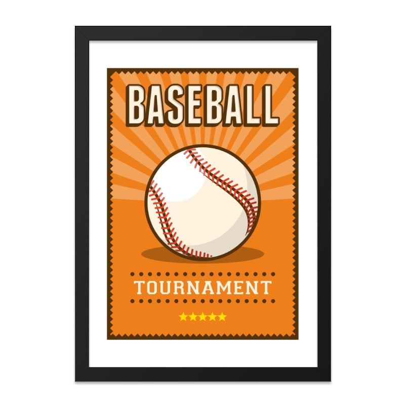 Baseball Tournament Wall Art, Sports Decor, Baseball Poster, Baseball Gift, Sports Fan Art, Kids Room Art, Man Cave Art (137) - Tawshia