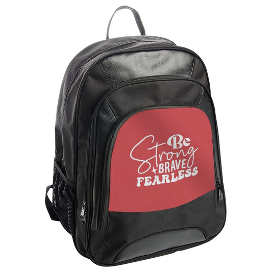 Strong Brave Fearless Backpack, Motivational Backpack, Inspirational Backpack, Everyday Backpack, Stylish Bookbag, Trendy Backpack - Tawshia