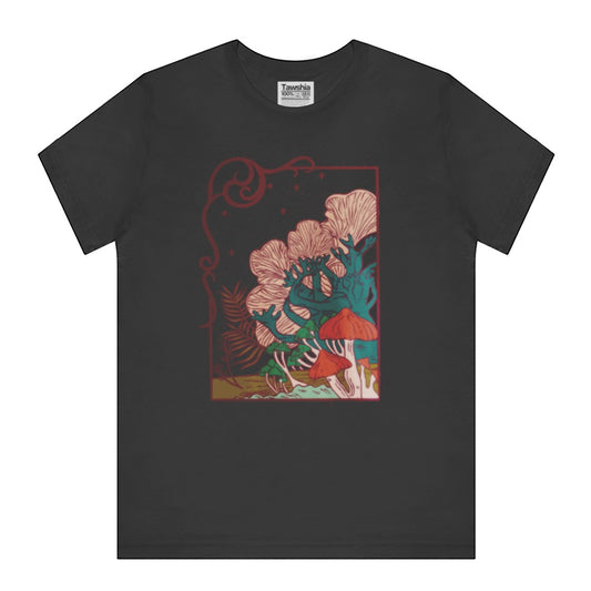 Enchanting Forest Scene Illustrated T-shirt product