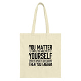 Physics Humor Tote Bag, Science Quote Bag, Funny Equation, You Matter Tote, Nerdy Gift, Gift for Scientist, Book Bag, Carry All Bag - Tawshia