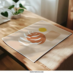 Abstract Shapes Photographic Print, Neutral Wall Art Decor, Modern Minimalist Art Print, Boho Home Decor, Living Room Art - Tawshia