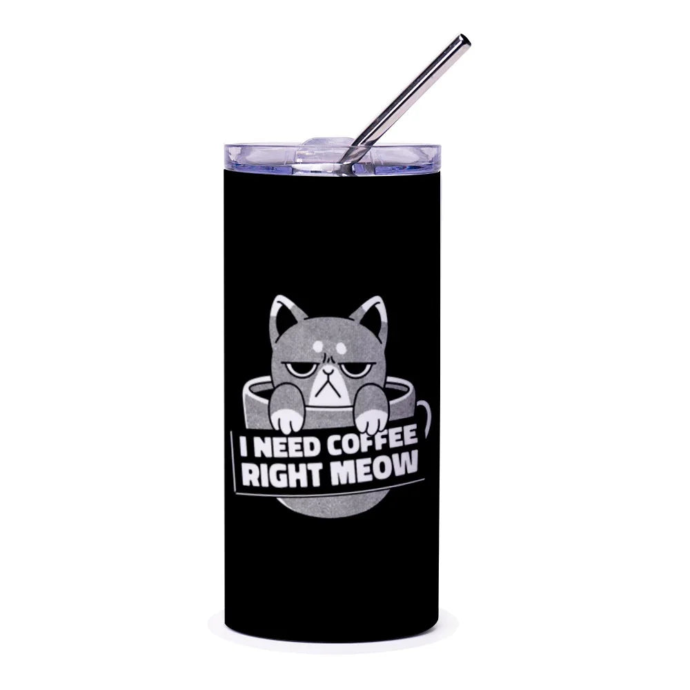 I Need Coffee Right Meow Funny Cat Mug product