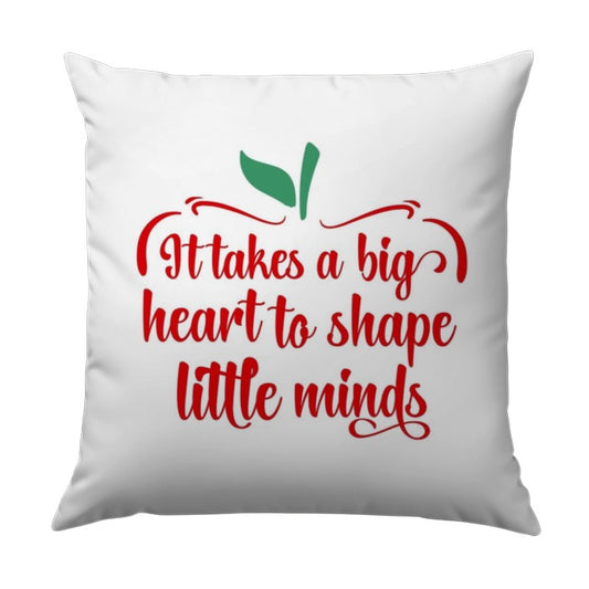 Teacher Appreciation Pillow, Big Heart Little Minds, Thank You Teacher Gift, End of Year Gift, Teacher Retirement Pillow - Tawshia