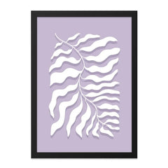 Minimalist Leaf Wall Art, Botanical Print, Modern Home Decor, Abstract Plant Art, Purple Wall Decor, Nature Inspired Art - Tawshia
