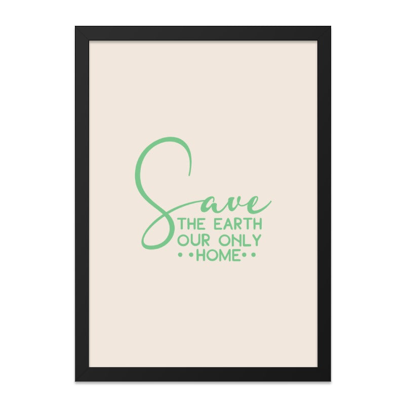 Save the Earth Wall Art, Environmental Print, Go Green Decor, Climate Change Poster, Earth Day Gift, Eco Friendly Art, Nature Lover Gift - Tawshia