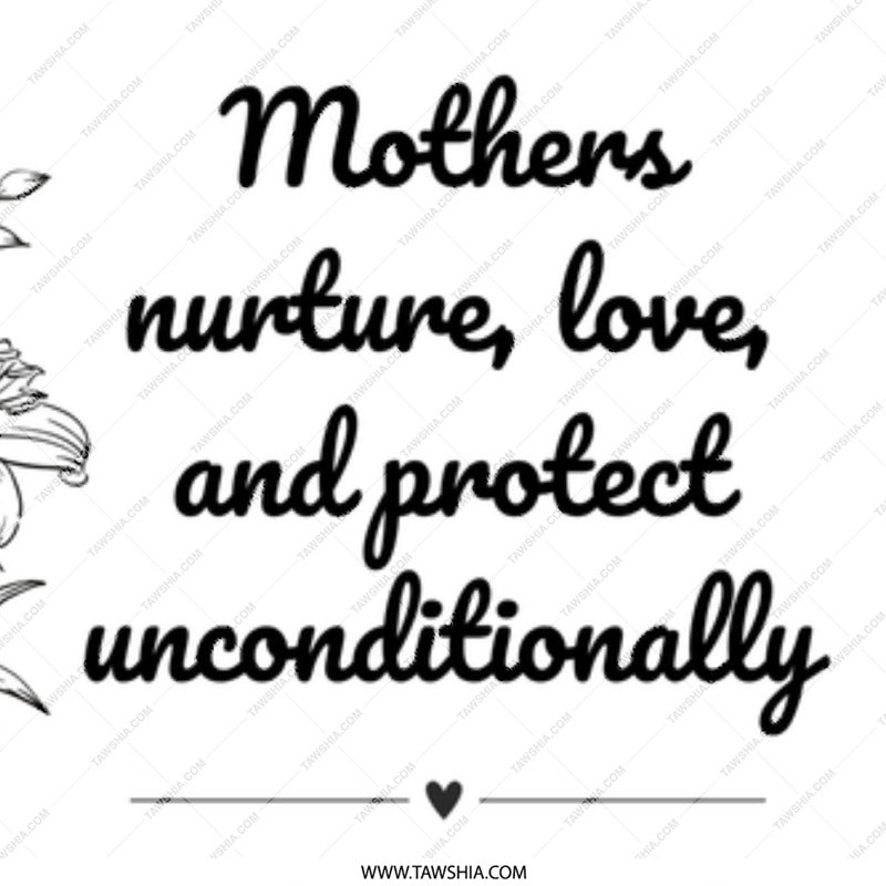 Mothers Love Mug, Mother's Day Gift, Nurture Love Protect, Floral Mom Coffee Cup, Mothers Day Mug Gift, Mothers Day Tea Cup - Tawshia