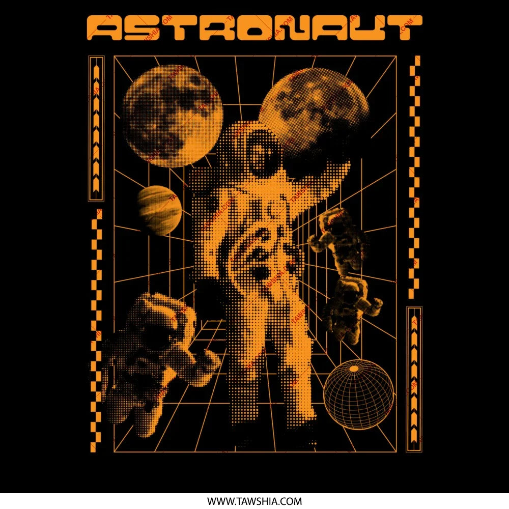 Astronaut Space Themed Graphic Art Poster product