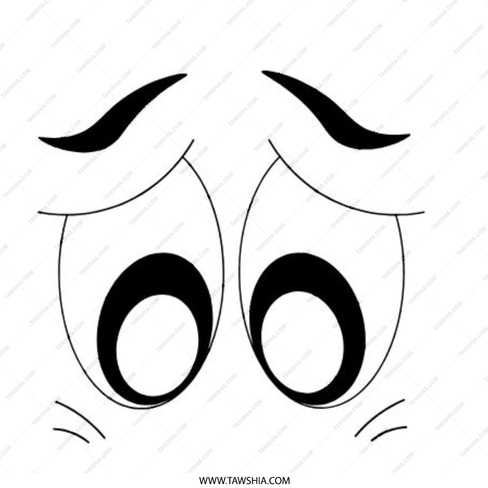Sad Eyes Pinback Button, Cartoon Face Badge, Emotion Pin, Express Yourself Button, Emo Aesthetic, Goth Accessories, Trendy Button - Tawshia