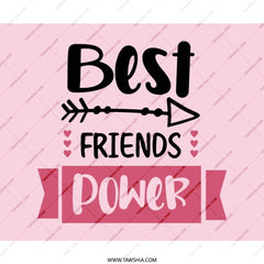 Best Friends Power Mouse Pad, Cute Pink Mousepad, Girl Power Office Decor, Gift For Friend, Bestie Gift, Desk Accessory, Work From Home - Tawshia