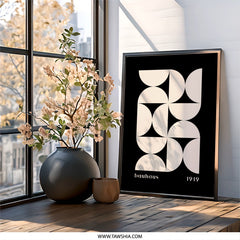 Bauhaus 1919 Wall Art, Geometric Wall Decor, Mid Century Modern Print, Abstract Art Print, Minimalist Art, Home Decor - Tawshia