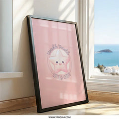Twinkle Star Wall Art, Nursery Decor, Kids Room Art, Cute Star Print, Pink Nursery Art, Baby Shower Gift, Little Star Art - Tawshia