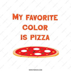 Funny Pizza Lover Pillow, My Favorite Color Is Pizza Throw Pillow, Foodie Gift, Pizza Theme Pillow, Novelty Pillow for Pizza Fan - Tawshia