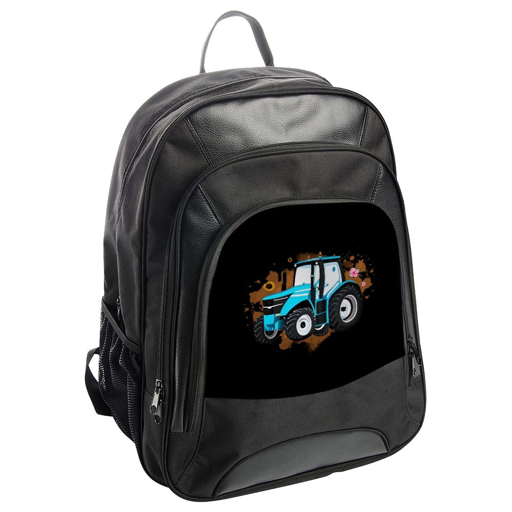 Blue Tractor Backpack, Farm Vehicle Backpack, Kids Backpack, Agriculture Backpack, School Backpack, Travel Backpack, Farming Backpack - Tawshia