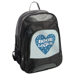 Book Lover BackPack, Reading Enthusiast Bag, Literary Gift, Student BackPack, School Bag, Heart and Stars Design, Everyday Carry Bag - Tawshia