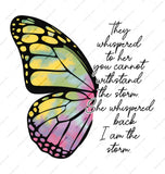Butterfly Mug, I Am The Storm, Inspirational Mug, Empowerment Gift, Strong Woman Mug, Butterfly Wings Mug, Motivation Mug (135) - Tawshia